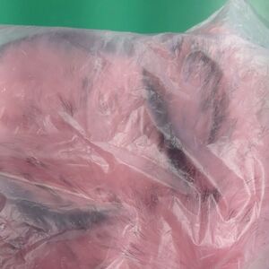 Stylish Pink Faux Fur Crossbody Bag - Women